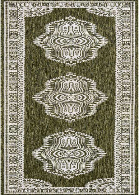 2' 7 x 12' Easy-Clean Traditional Indoor / Outdoor Runner Rug