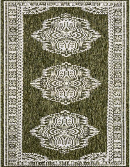Detail image of 2' 7 x 12' Easy-Clean Traditional Indoor / Outdoor Runner Rug