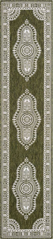 Detail image of 2' 7 x 12' Easy-Clean Traditional Indoor / Outdoor Runner Rug