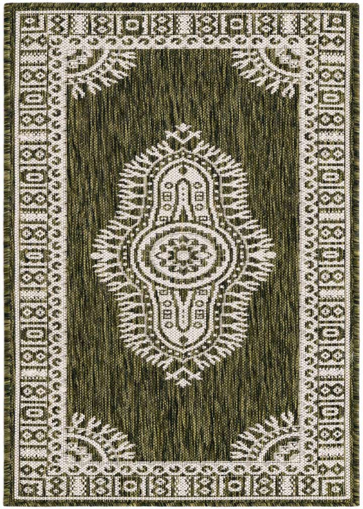 2' x 4' Easy-Clean Traditional Indoor / Outdoor Runner Rug
