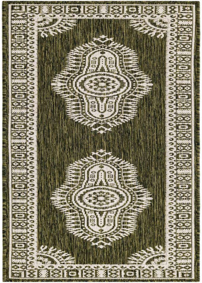 2' x 6' Easy-Clean Traditional Indoor / Outdoor Runner Rug