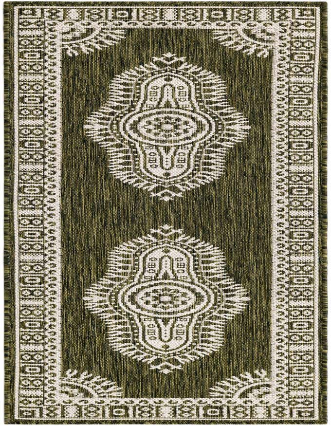 2' x 6' Easy-Clean Traditional Indoor / Outdoor Runner Rug