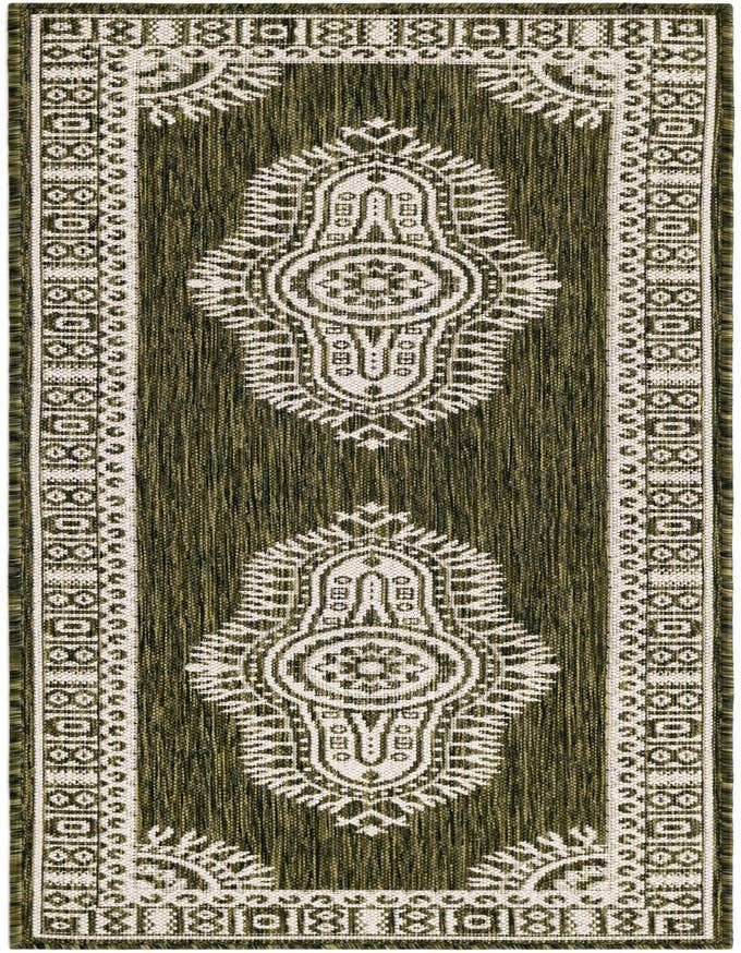 Detail image of 2' x 6' Easy-Clean Traditional Indoor / Outdoor Runner Rug