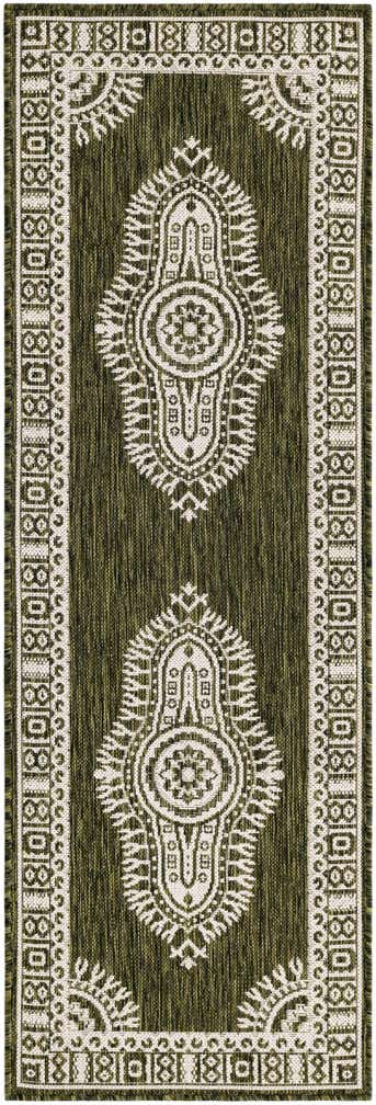2' x 6' Easy-Clean Traditional Indoor / Outdoor Runner Rug