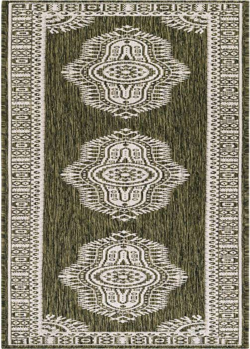 2' x 8' Easy-Clean Traditional Indoor / Outdoor Runner Rug