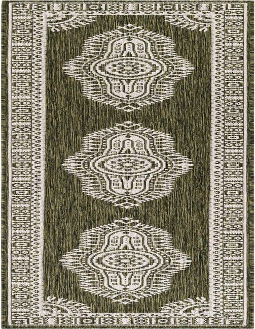 Detail image of 2' x 8' Easy-Clean Traditional Indoor / Outdoor Runner Rug