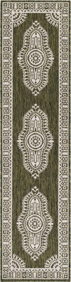 Detail image of 2' x 8' Easy-Clean Traditional Indoor / Outdoor Runner Rug