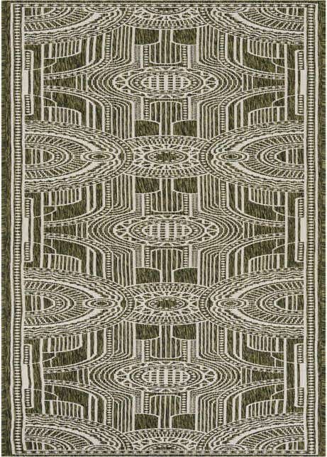 2' 7 x 12' Easy-Clean Traditional Indoor / Outdoor Runner Rug