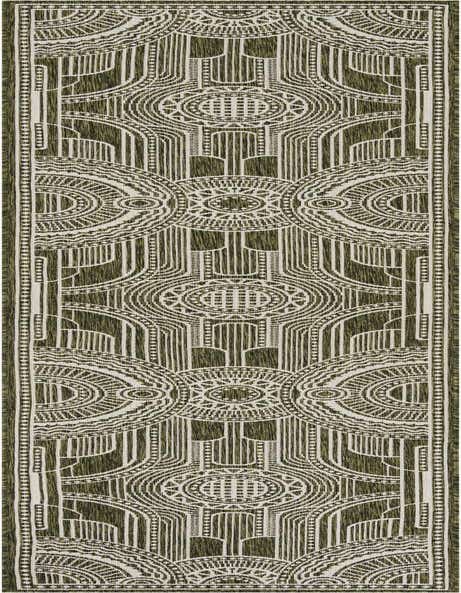 2' 7 x 12' Easy-Clean Traditional Indoor / Outdoor Runner Rug