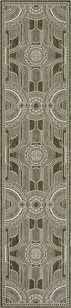 2' 7 x 12' Easy-Clean Traditional Indoor / Outdoor Runner Rug