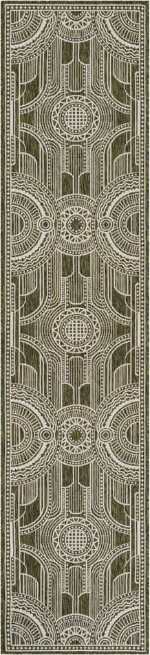 Detail image of 2' 7 x 12' Easy-Clean Traditional Indoor / Outdoor Runner Rug