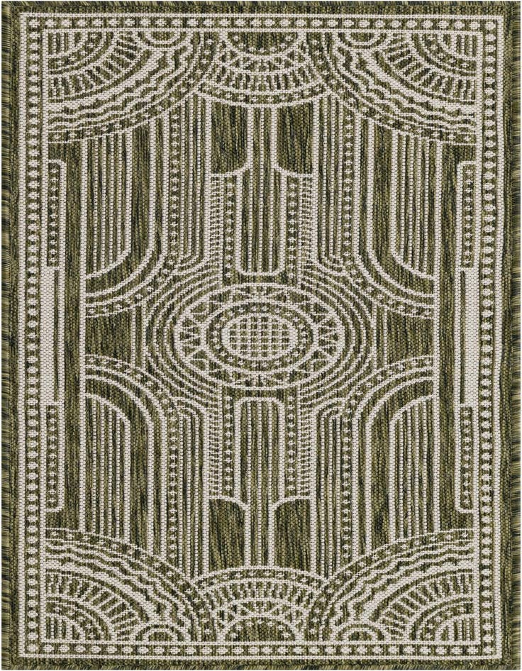 Detail image of 2' x 4' Easy-Clean Traditional Indoor / Outdoor Runner Rug