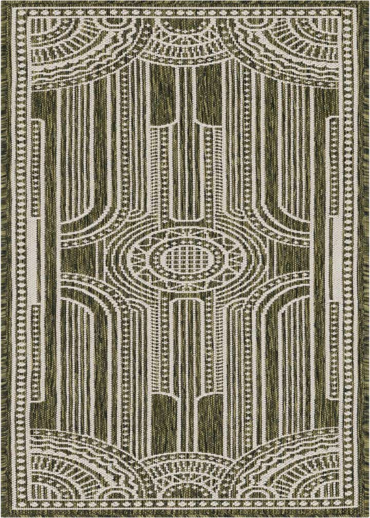 2' x 5' 3 Easy-Clean Traditional Indoor / Outdoor Runner Rug