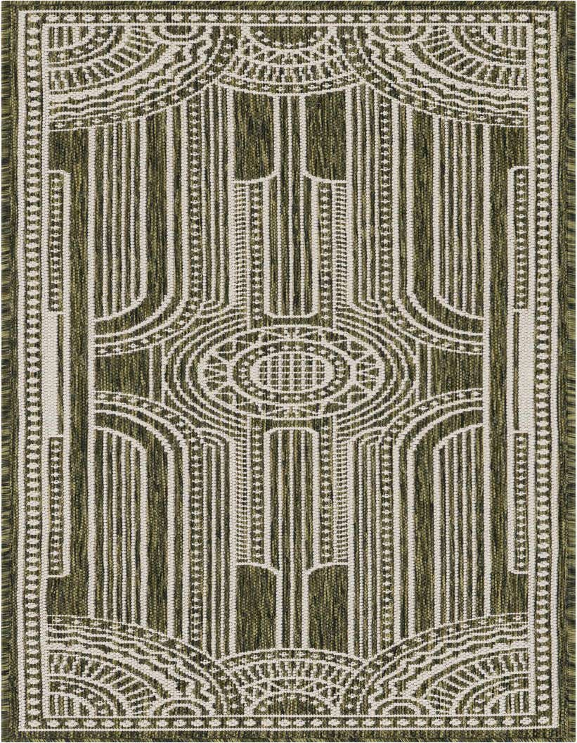 2' x 5' 3 Easy-Clean Traditional Indoor / Outdoor Runner Rug