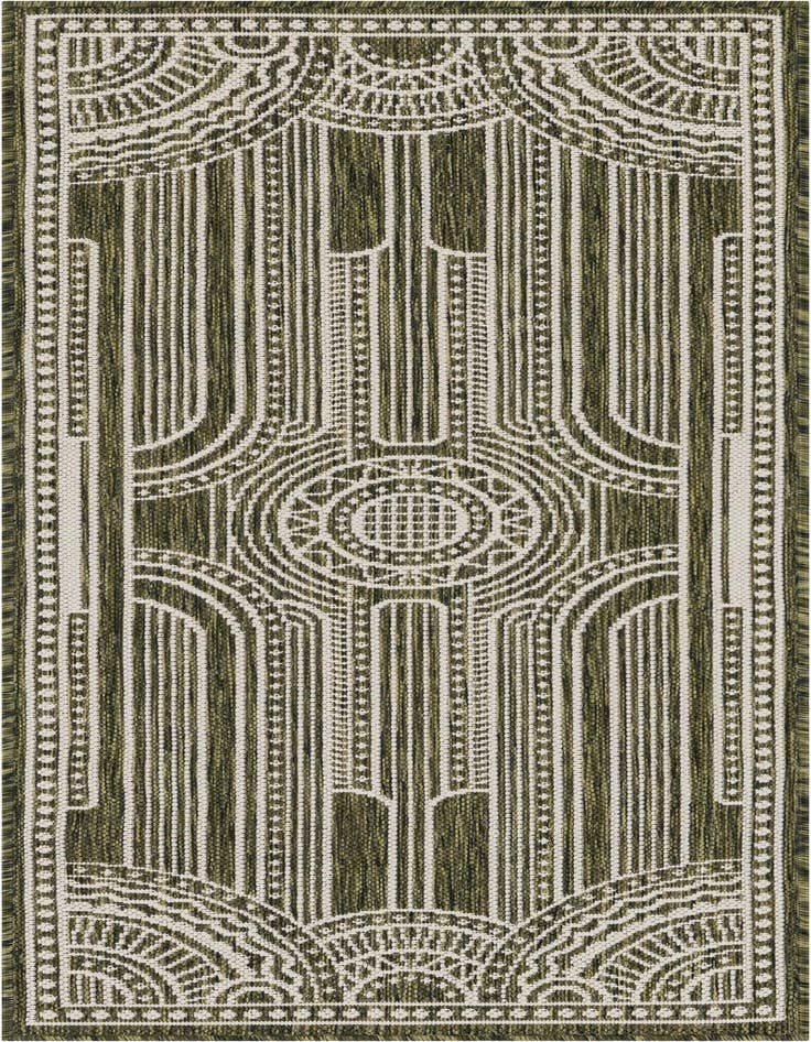 Detail image of 2' x 5' 3 Easy-Clean Traditional Indoor / Outdoor Runner Rug