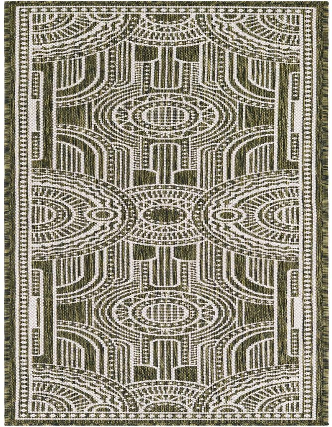 Detail image of 2' x 6' Easy-Clean Traditional Indoor / Outdoor Runner Rug