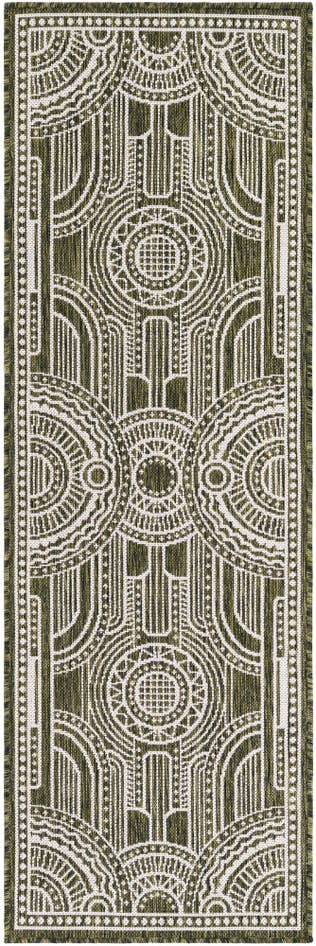 Detail image of 2' x 6' Easy-Clean Traditional Indoor / Outdoor Runner Rug