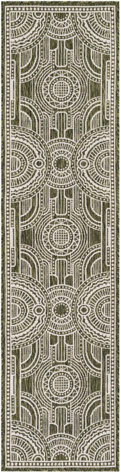 Detail image of 2' x 8' Easy-Clean Traditional Indoor / Outdoor Runner Rug