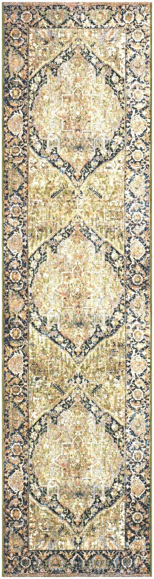 2' 7 x 10' Easy-Clean Traditional Indoor / Outdoor Runner Rug