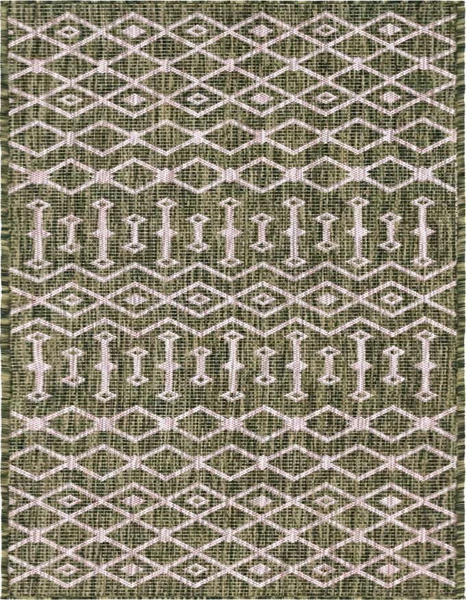 2' x 6' Easy-Clean Trellis Indoor / Outdoor Runner Rug