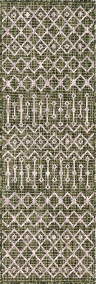 Detail image of 2' x 6' Easy-Clean Trellis Indoor / Outdoor Runner Rug