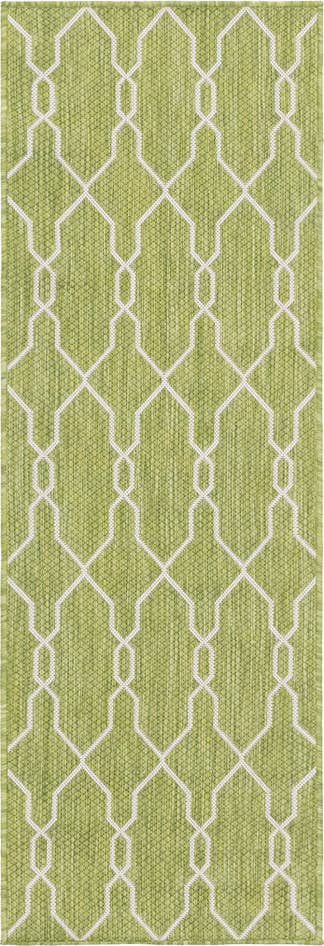 Detail image of 2' x 6' Easy-Clean Trellis Indoor / Outdoor Runner Rug