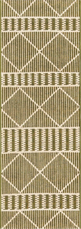 Detail image of 2' x 6' Easy-Clean Trellis Indoor / Outdoor Runner Rug