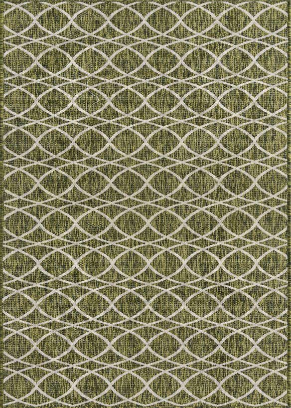 2' 7 x 10' Easy-Clean Trellis Indoor / Outdoor Runner Rug