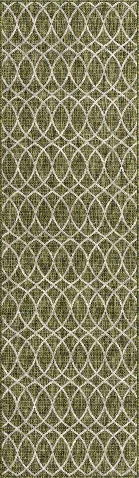 Detail image of 2' 7 x 10' Easy-Clean Trellis Indoor / Outdoor Runner Rug