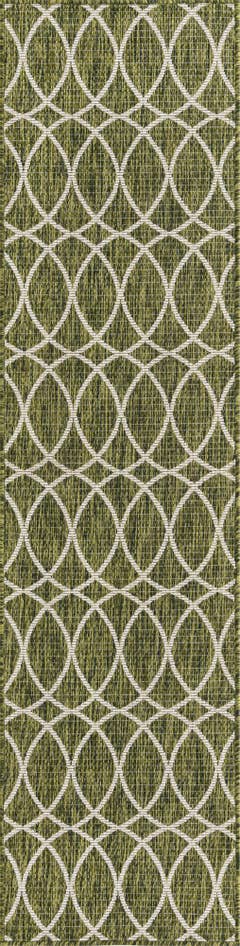 Detail image of 2' x 8' Easy-Clean Trellis Indoor / Outdoor Runner Rug