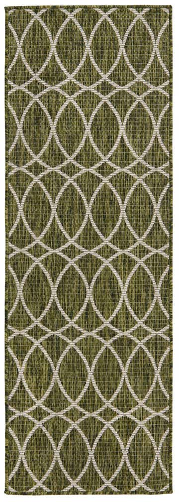 2' x 6' Easy-Clean Trellis Indoor / Outdoor Runner Rug