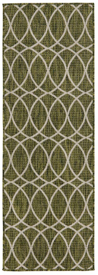 Detail image of 2' x 6' Easy-Clean Trellis Indoor / Outdoor Runner Rug