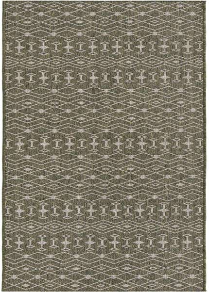 2' 7 x 12' Easy-Clean Trellis Indoor / Outdoor Runner Rug