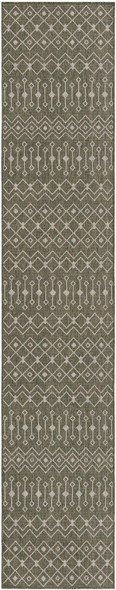 Primary image 2' 7 x 13'  Washable Trellis Indoor / Outdoor Runner Rug