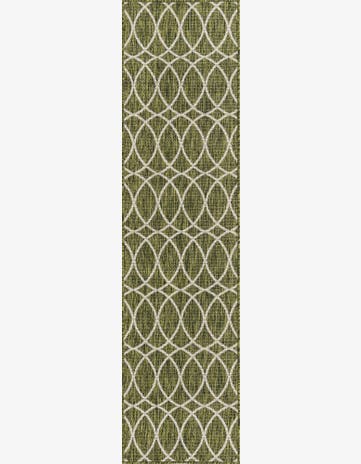 2' x 8' Easy-Clean Trellis Indoor / Outdoor Runner Rug