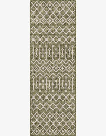2' 7 x 10' Easy-Clean Trellis Indoor / Outdoor Runner Rug