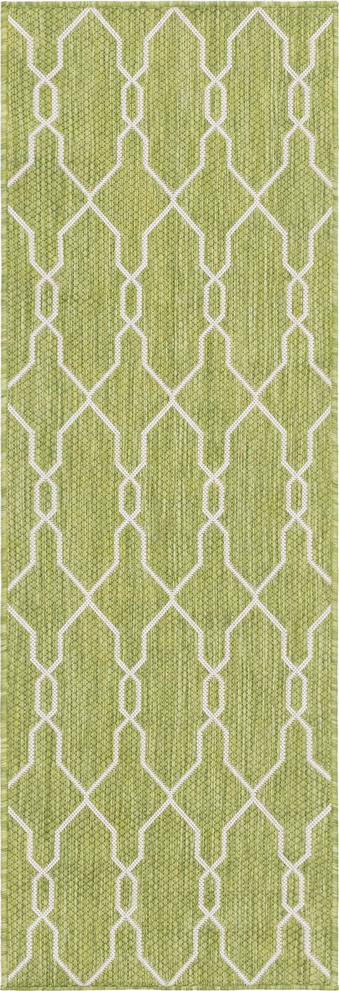 2' x 6'  Washable Trellis Indoor / Outdoor Runner Rug