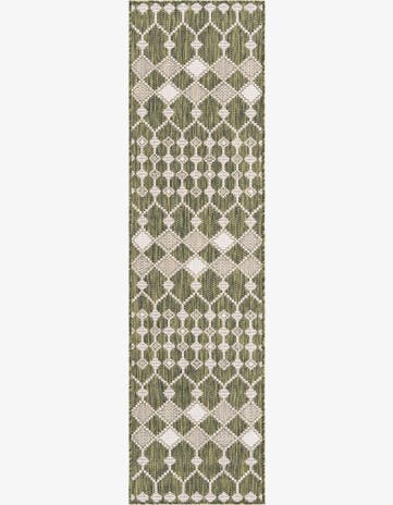 2' x 8' Easy-Clean Trellis Indoor / Outdoor Runner Rug