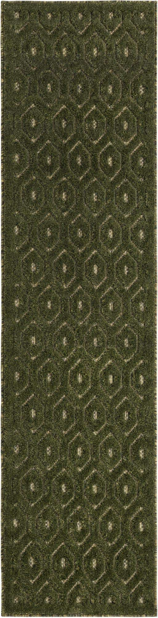 2' x 8' Easy-Clean Trellis Textured Indoor / Outdoor Runner Rug
