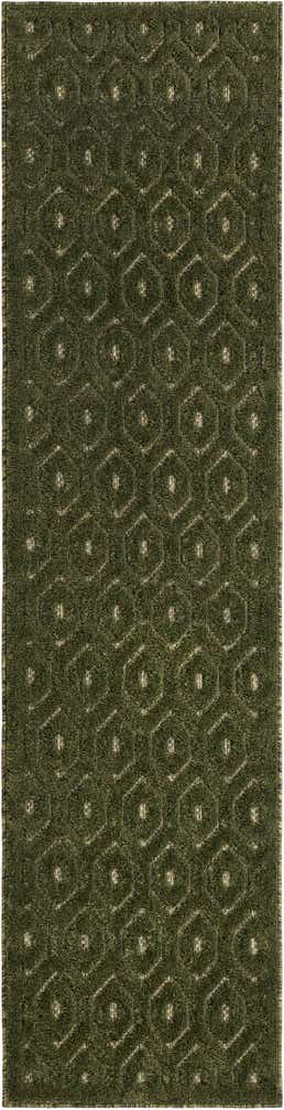 2' x 8' Easy-Clean Trellis Textured Indoor / Outdoor Runner Rug