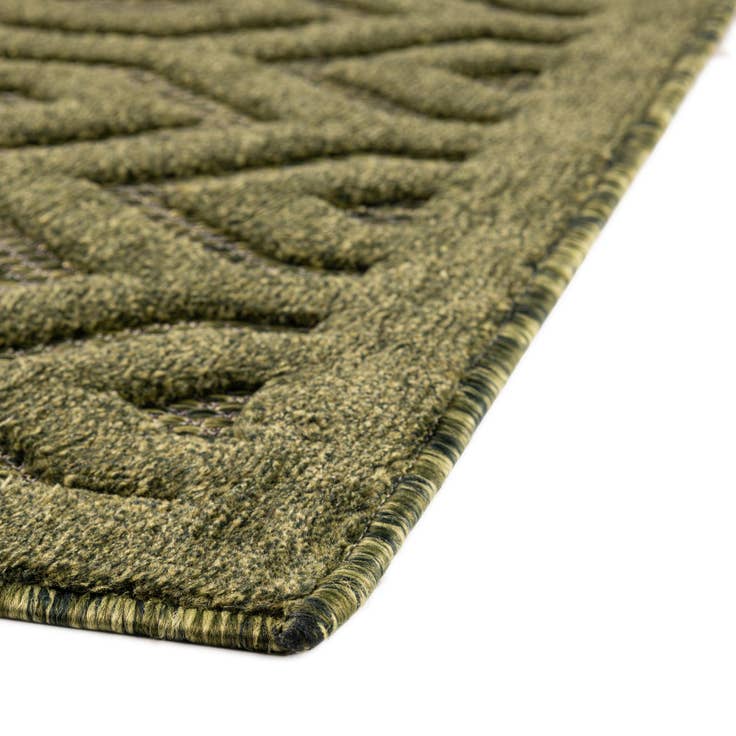 Detail image of 2' x 8' Easy-Clean Trellis Textured Indoor / Outdoor Runner Rug