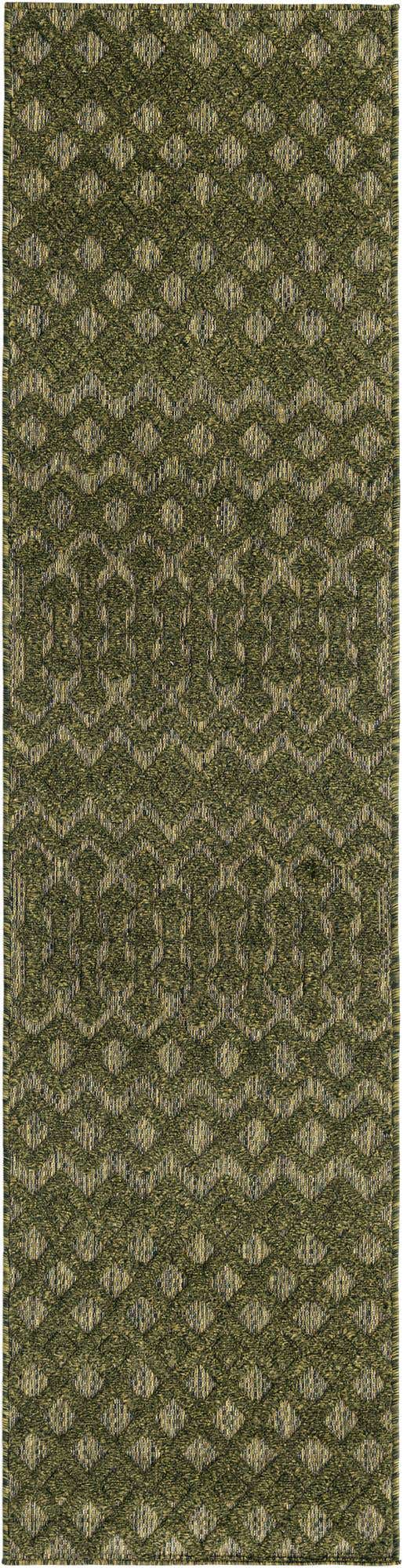 2' x 8' Easy-Clean Trellis Textured Indoor / Outdoor Runner Rug