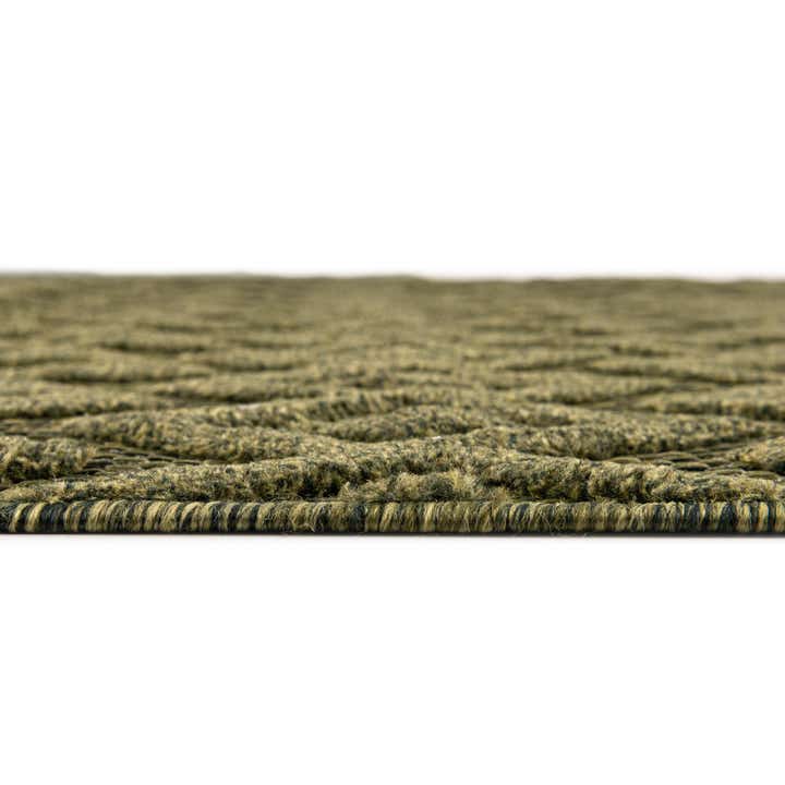2' x 6' Easy-Clean Trellis Textured Indoor / Outdoor Runner Rug