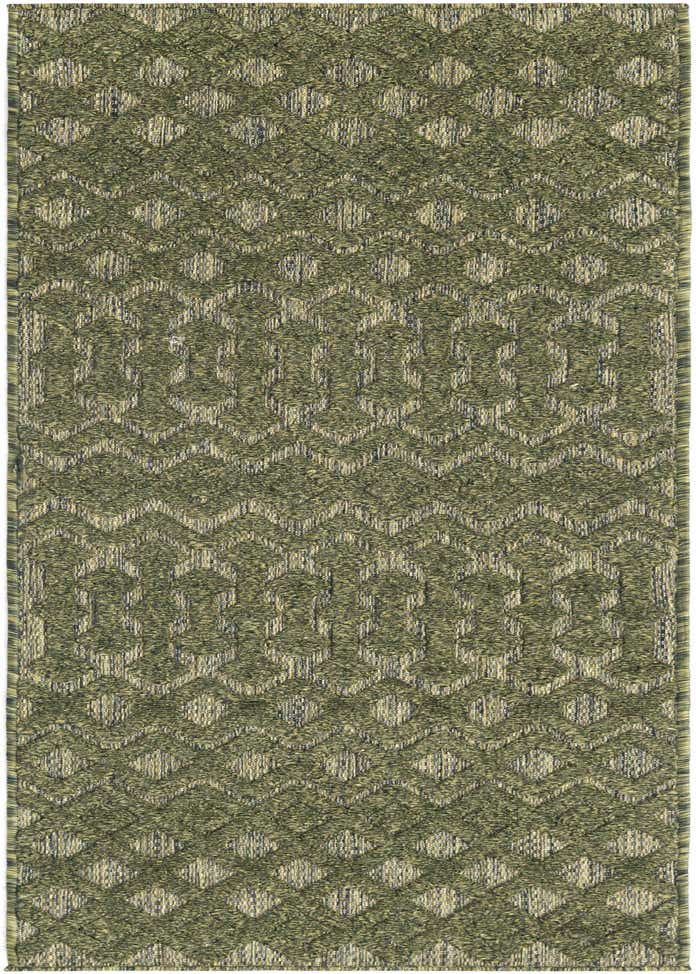 2' x 6' Easy-Clean Trellis Textured Indoor / Outdoor Runner Rug