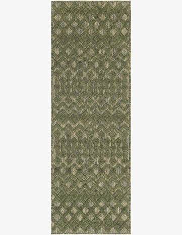 2' x 6' Easy-Clean Trellis Textured Indoor / Outdoor Runner Rug