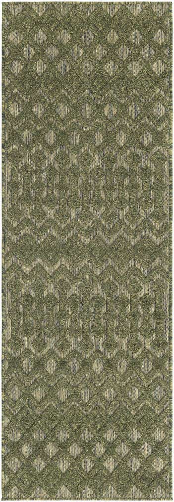 2' x 6' Easy-Clean Trellis Textured Indoor / Outdoor Runner Rug