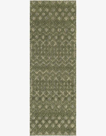 2' x 6' Easy-Clean Trellis Textured Indoor / Outdoor Runner Rug