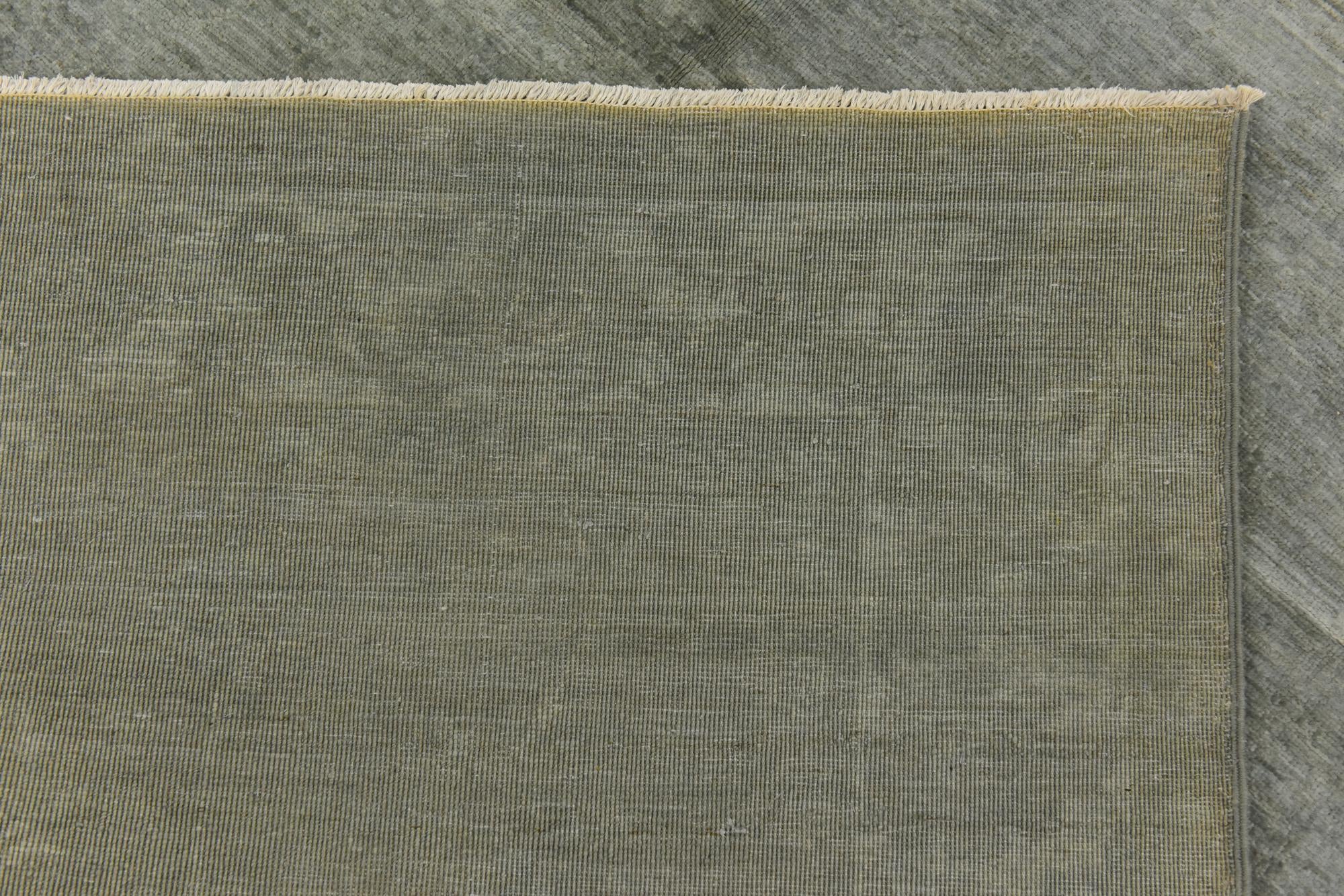 5' x 9' 9 Hand Knotted Over-Dyed Ziegler Runner Rug