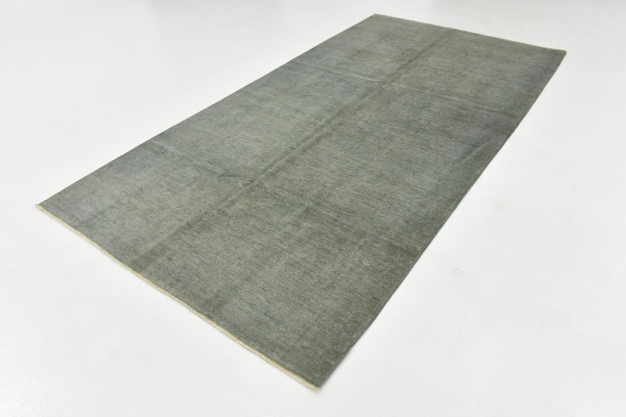 5' x 9' 9 Hand Knotted Over-Dyed Ziegler Runner Rug