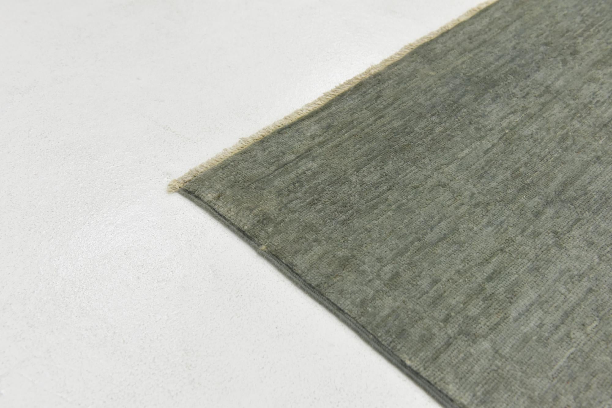 5' x 9' 9 Hand Knotted Over-Dyed Ziegler Runner Rug